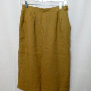 Pendleton Khaki Column/Pencil Skirt